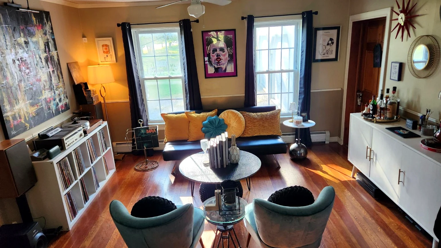 The Record Lounge room redesign in Rochester, New York